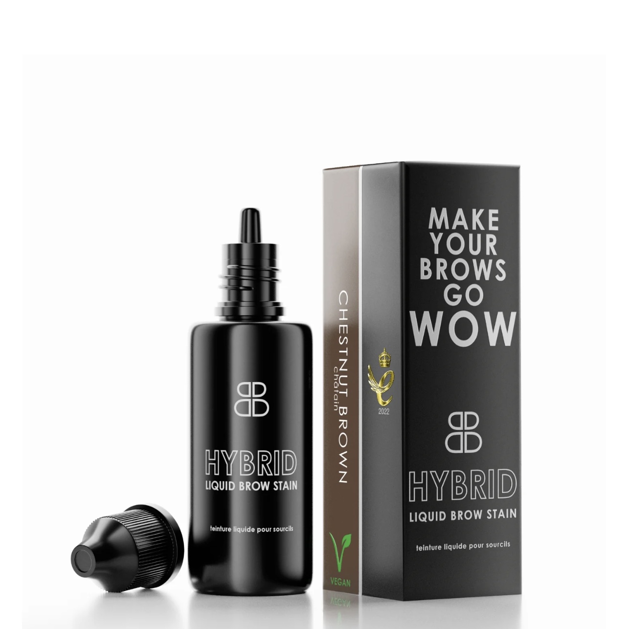 Hybrid liquid brow stain verf